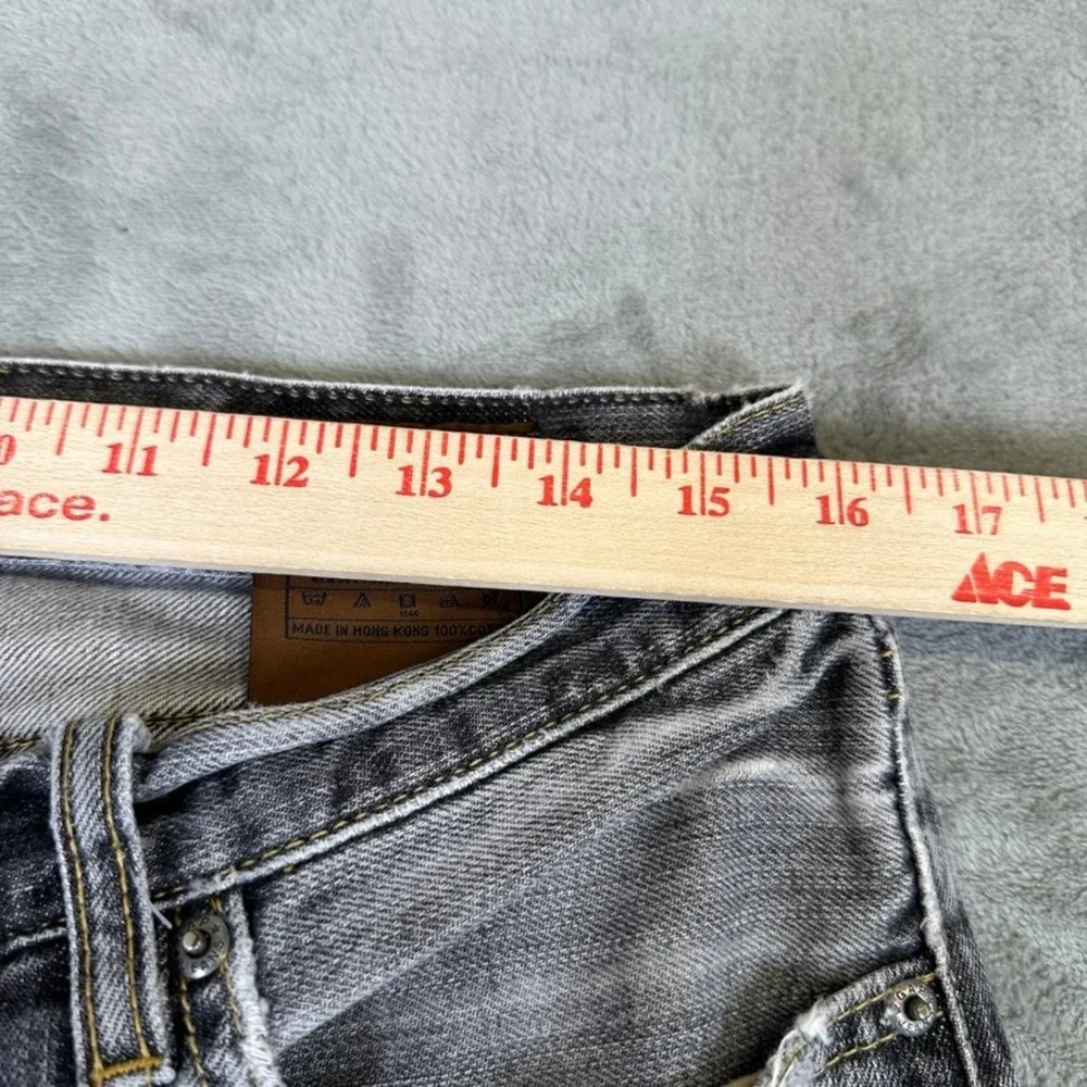 Gap 1969 Mens Boot Fit Jeans Faded Black Denim 32x30 Button Fly 100% Cotton